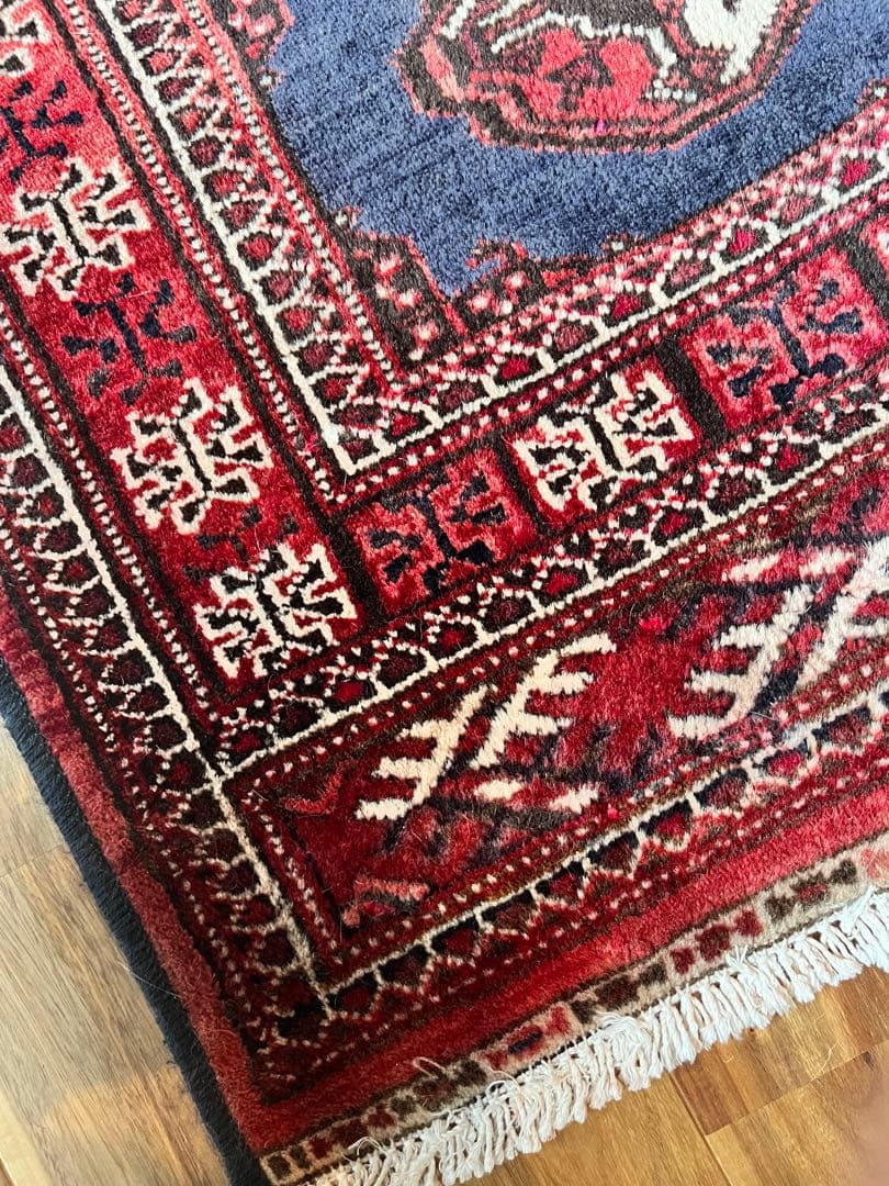 ペルシャ絨毯　バルーチ手織り　アンティーク 185✖️122 ウール