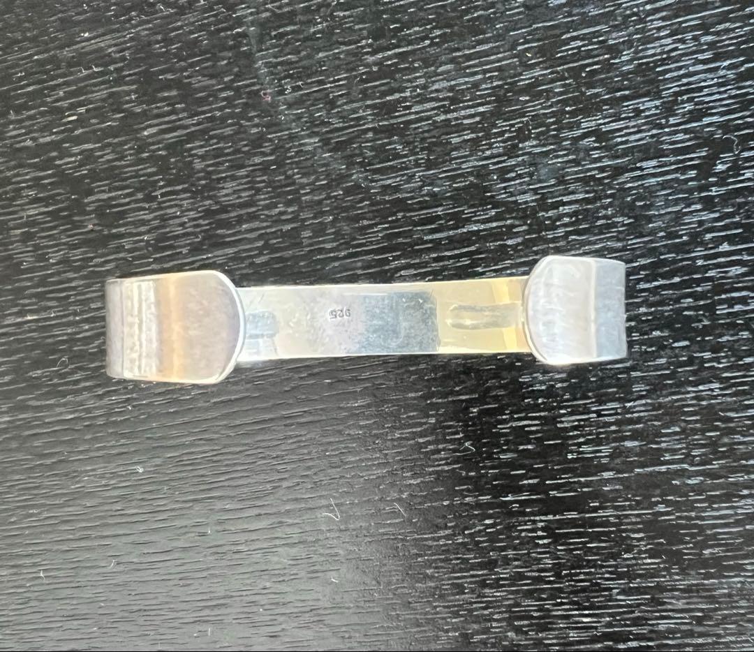 ゴールドイーグルシルバーバングル　925刻印