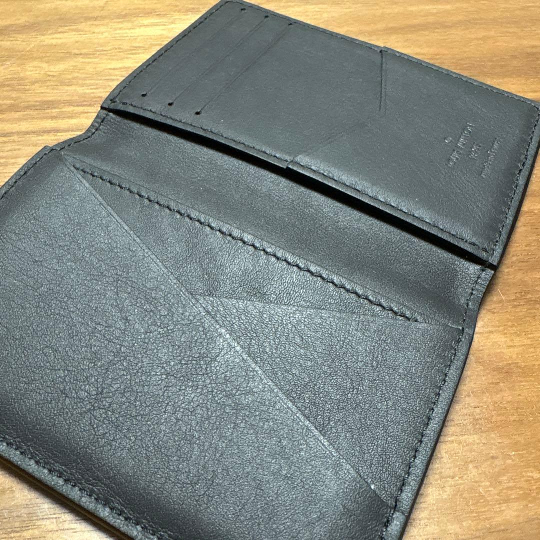 値下げ！Louis Vuitton ブラック 黒 名刺入れ ルイヴィトン