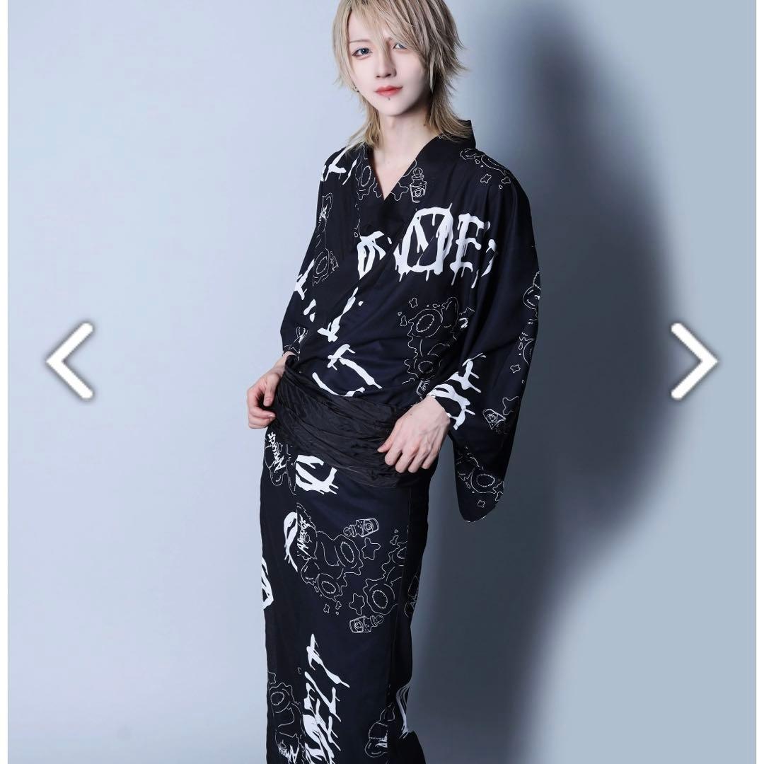 Amilig MELT Bear総柄浴衣 浴衣ドレス 地雷系 レディース メンズ