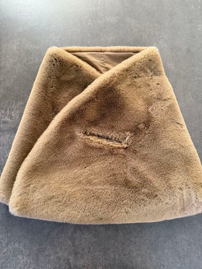 今期JENNE リッチボリュームファーケープ ベージュ