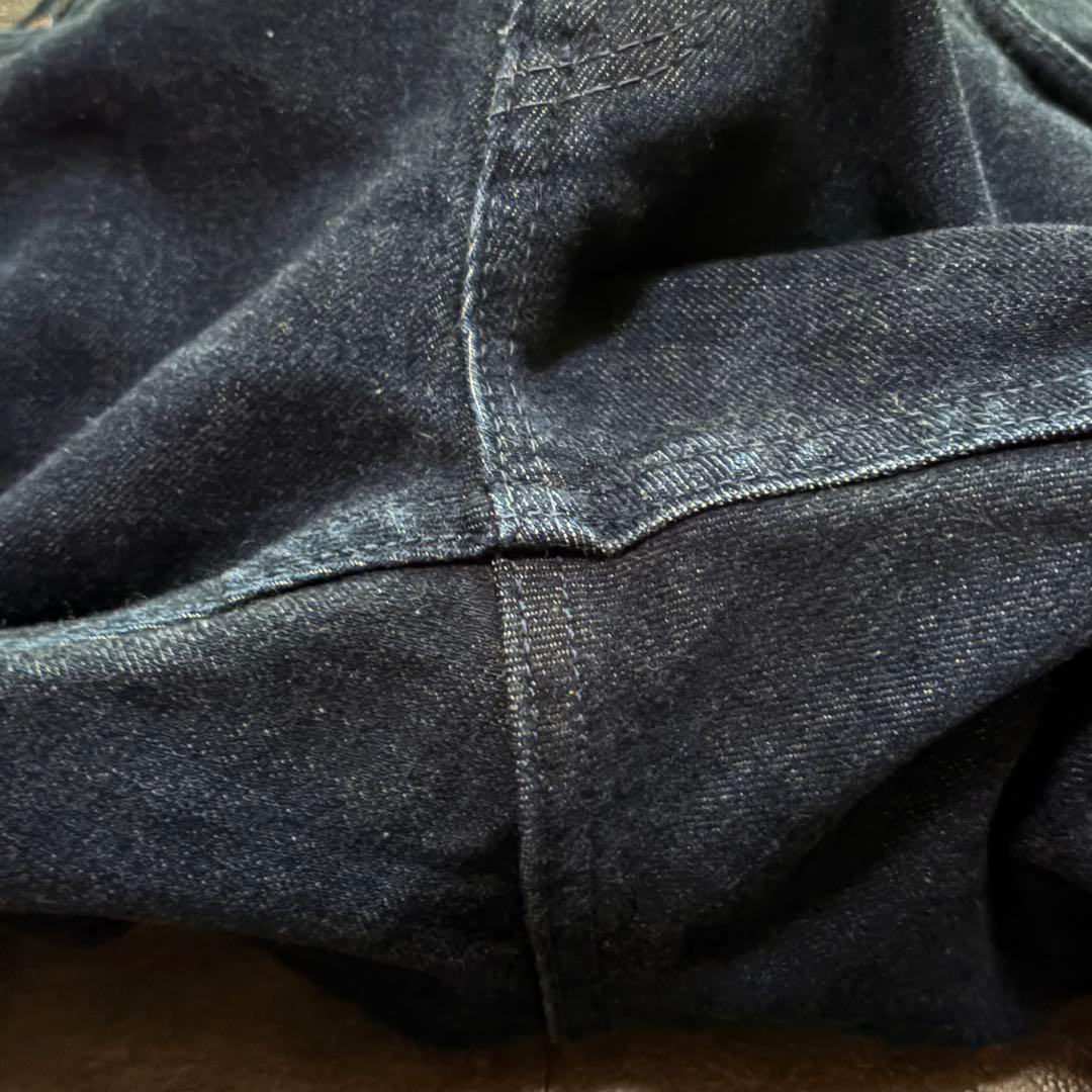 美品 ヤヌーク プレミアム NEIL スリムテーパード デニム 赤耳 ストレッチ