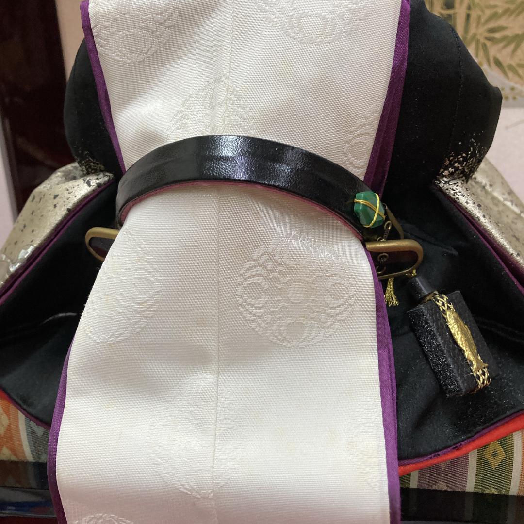 E14ひな人形　訳あり特価　お洒落な黒地の衣装 小十番親王のみ　親王飾り