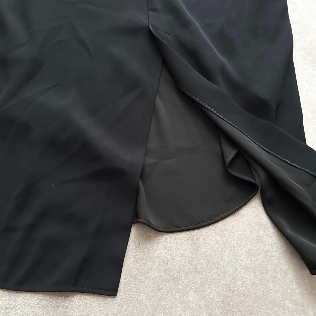 エンフォルド ダブルサテンロングチュニック ダークネイビー 36 2020AW