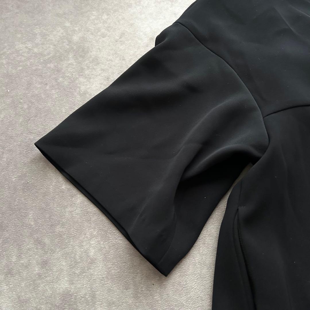 エンフォルド ダブルサテンロングチュニック ダークネイビー 36 2020AW