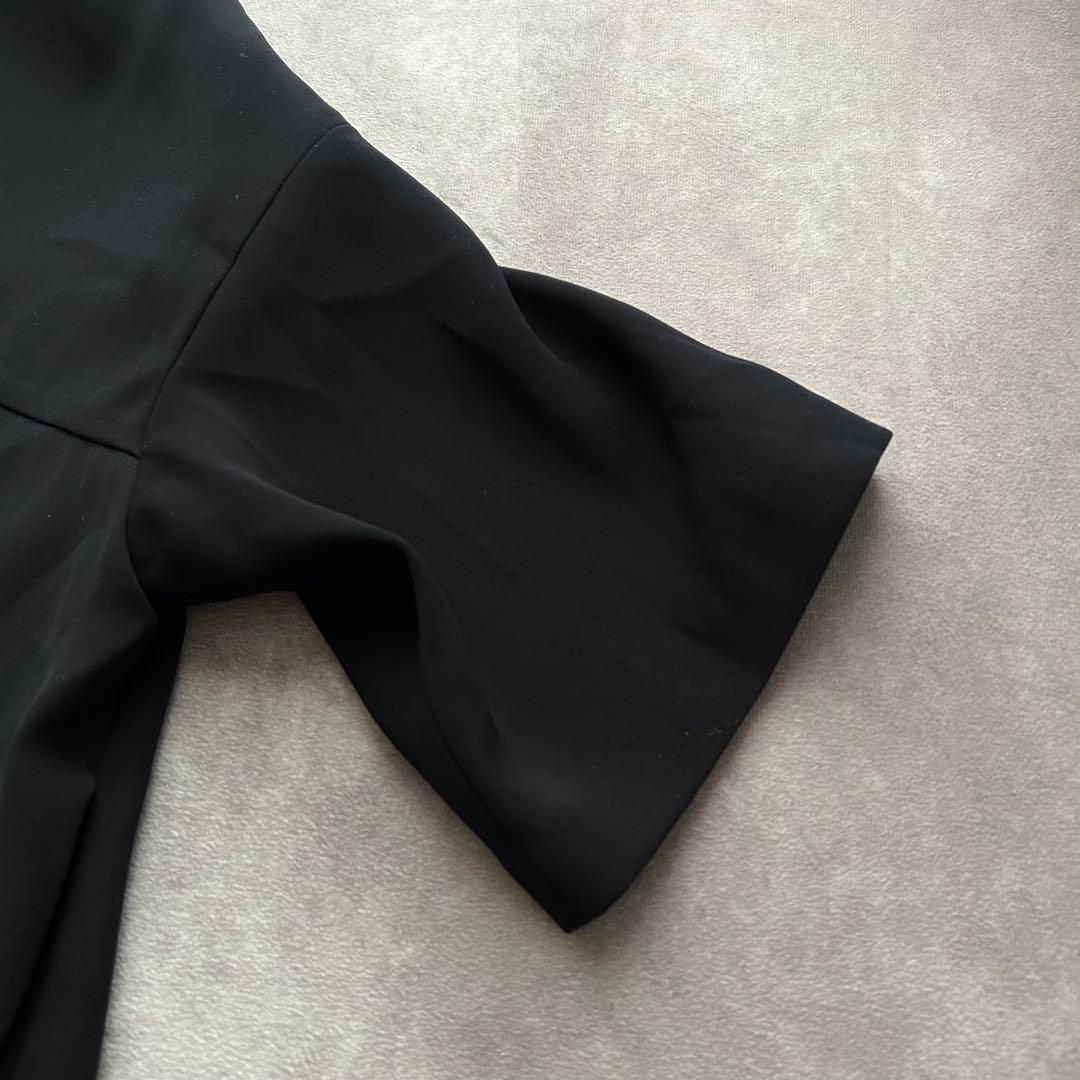 エンフォルド ダブルサテンロングチュニック ダークネイビー 36 2020AW