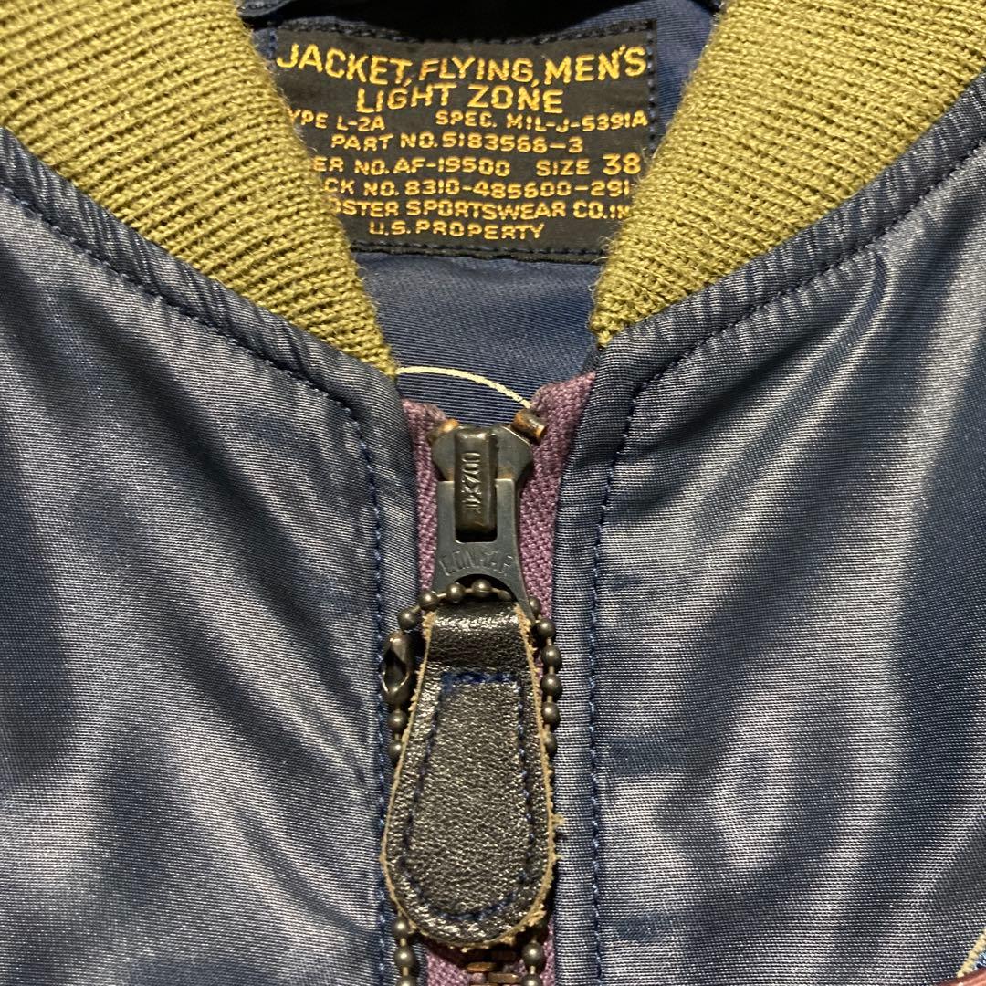 00'未使用 旧REAL McCOYS L-2AフライトJKT AFブルー38