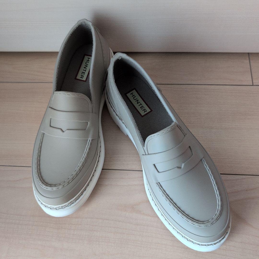 新品　HUNTER 　ハンター リファインドステッチペニーローファー