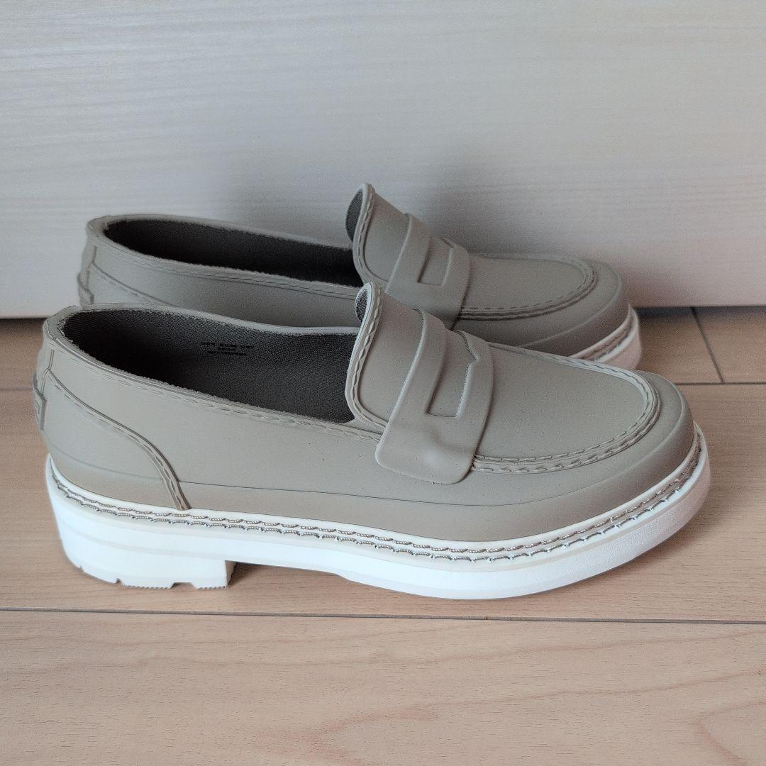 新品　HUNTER 　ハンター リファインドステッチペニーローファー