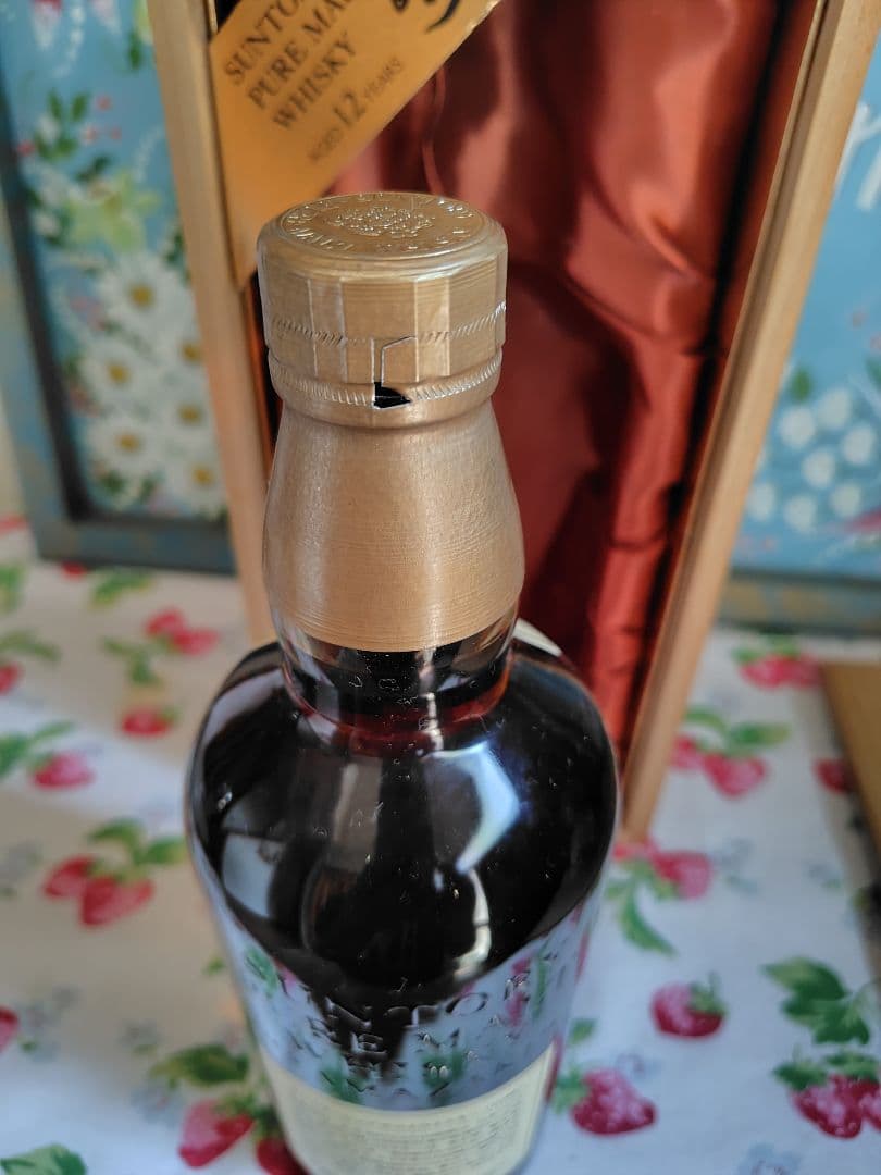 【未開栓】山崎12年 サントリー　ピュアモルト　ウイスキー 木箱入り　向獅子