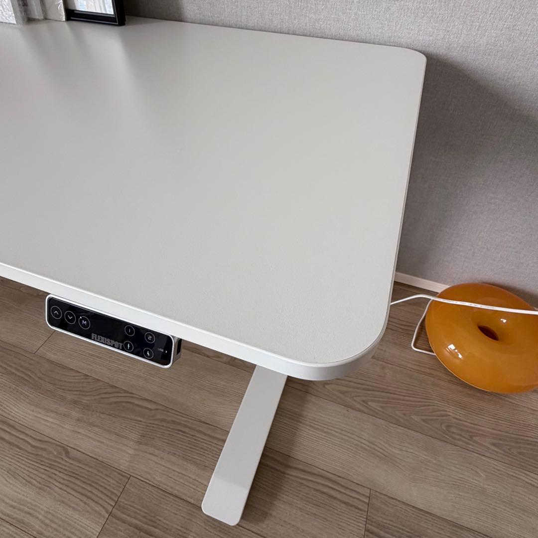 【Raki】FlexiSpot E7 pro 電動昇降デスク ホワイト