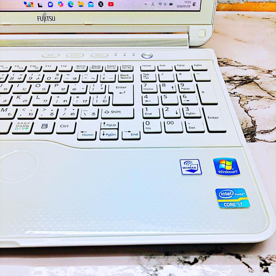 美品❣️最強i7搭載ノートパソコン❤️爆速SSD❤️メモリ8G✨ハイスぺ☘️