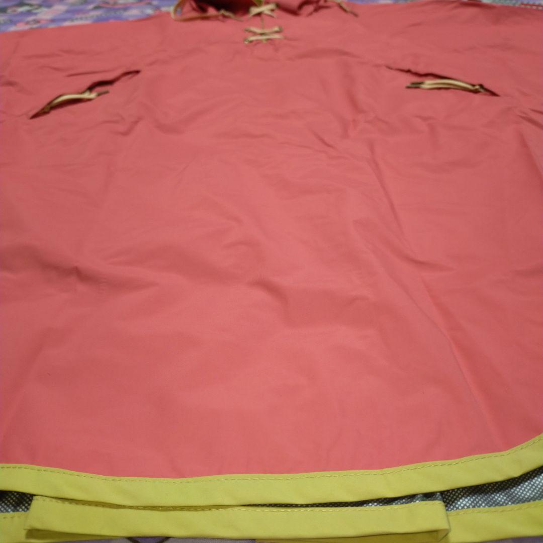 AIGLE エーグル レインポンチョ フード付 レインコート 雨具 ピンク系