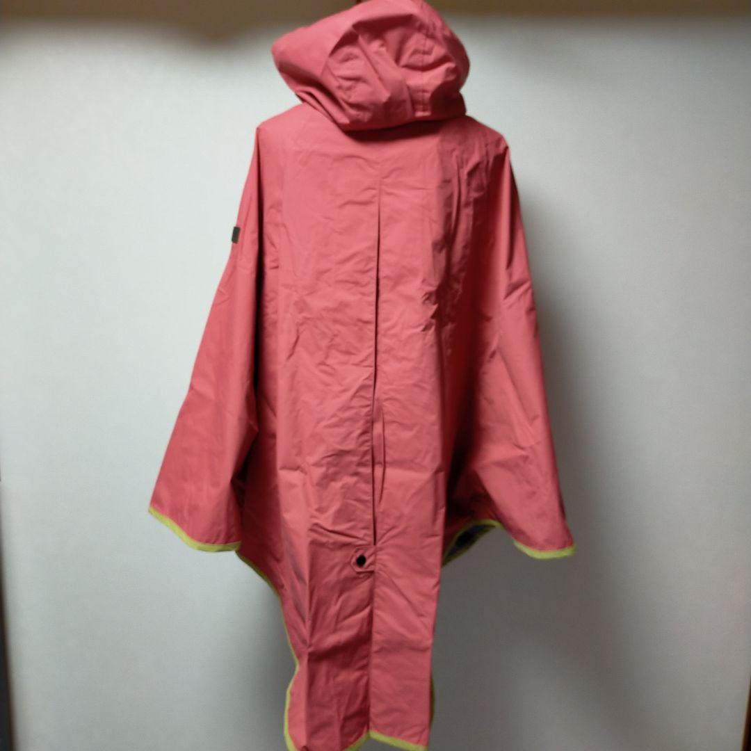 AIGLE エーグル レインポンチョ フード付 レインコート 雨具 ピンク系