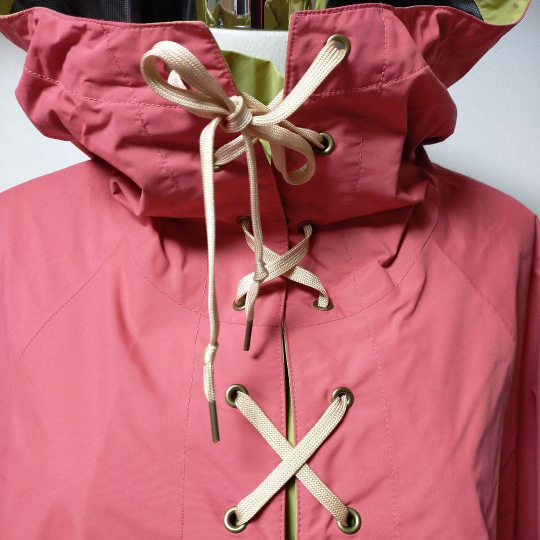 AIGLE エーグル レインポンチョ フード付 レインコート 雨具 ピンク系