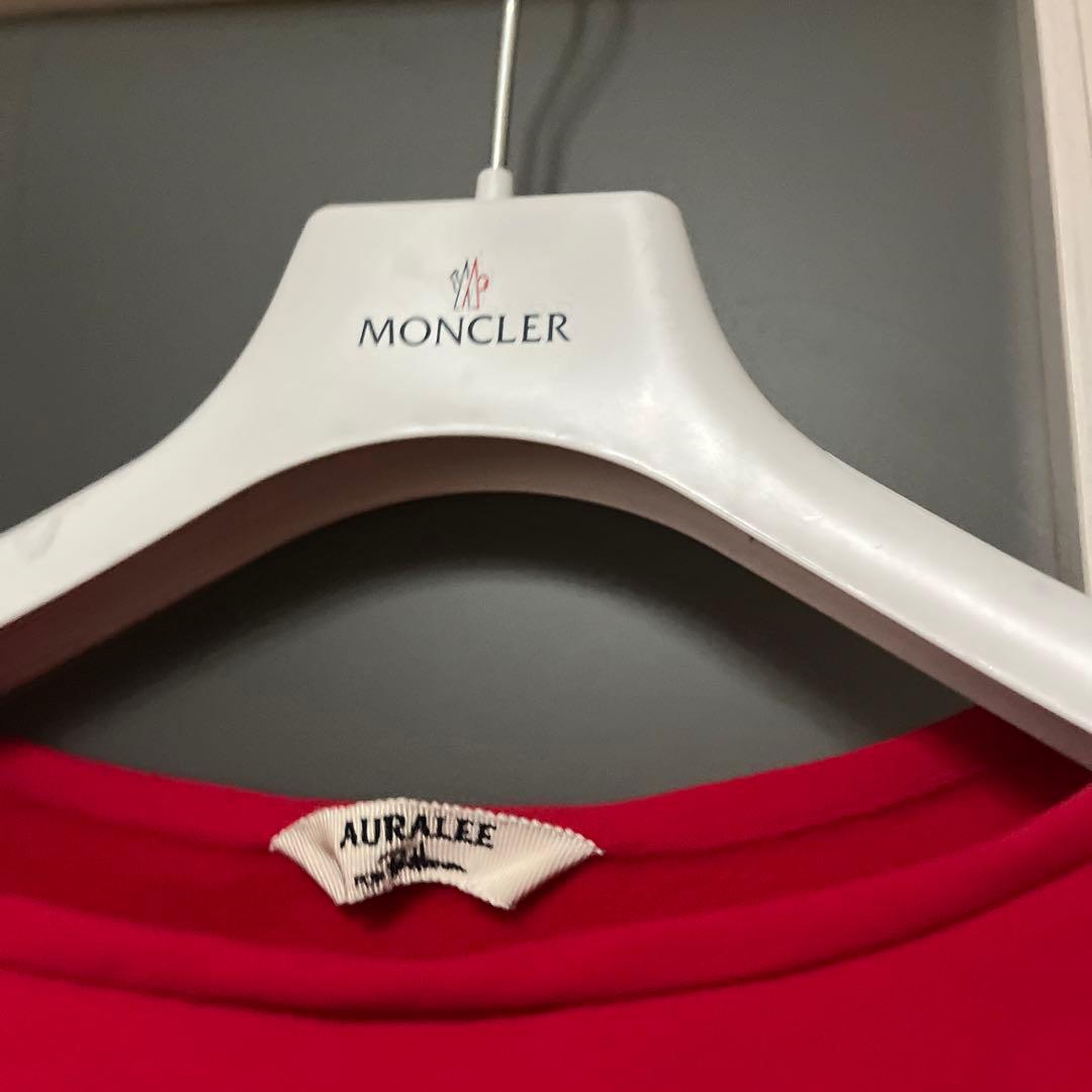 オーラリー　エラスティック ハイゲージ ボートネックスウェット