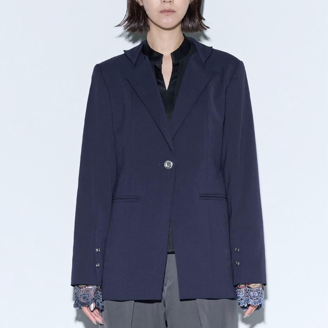 【MURRAL/ミューラル】Slit sleeve lace jacket 1