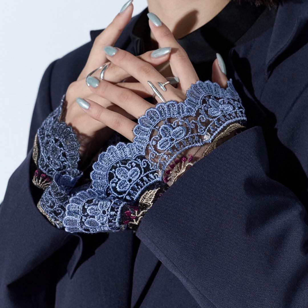 【MURRAL/ミューラル】Slit sleeve lace jacket 1