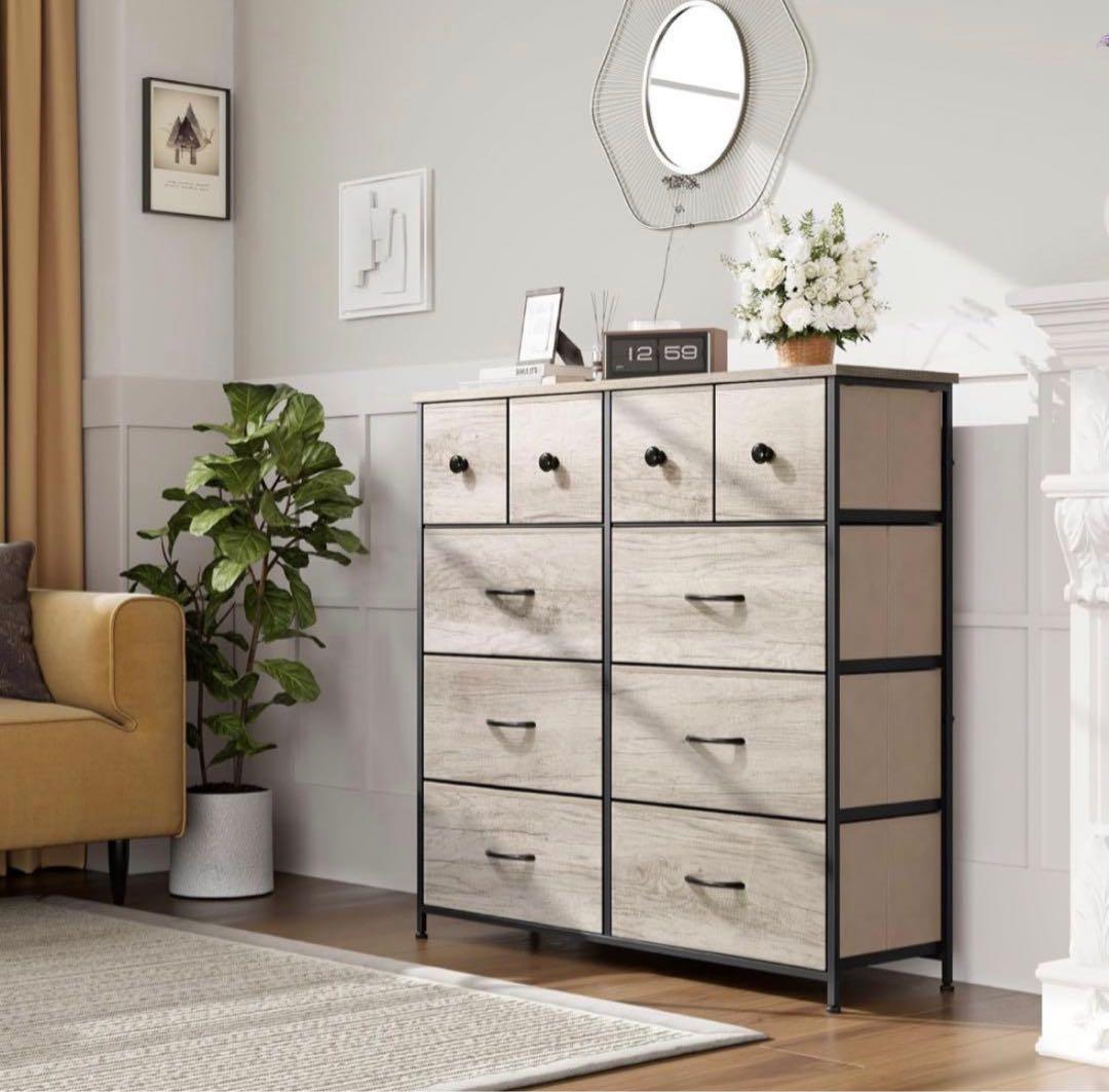 収納チェスト　衣類ケース　木製天板　リビングインテリア