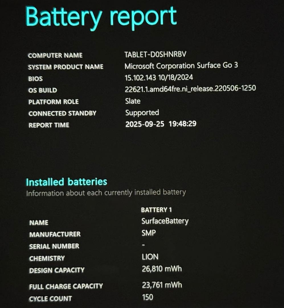 Windowsタブレット本体 Microsoft Surface Go3