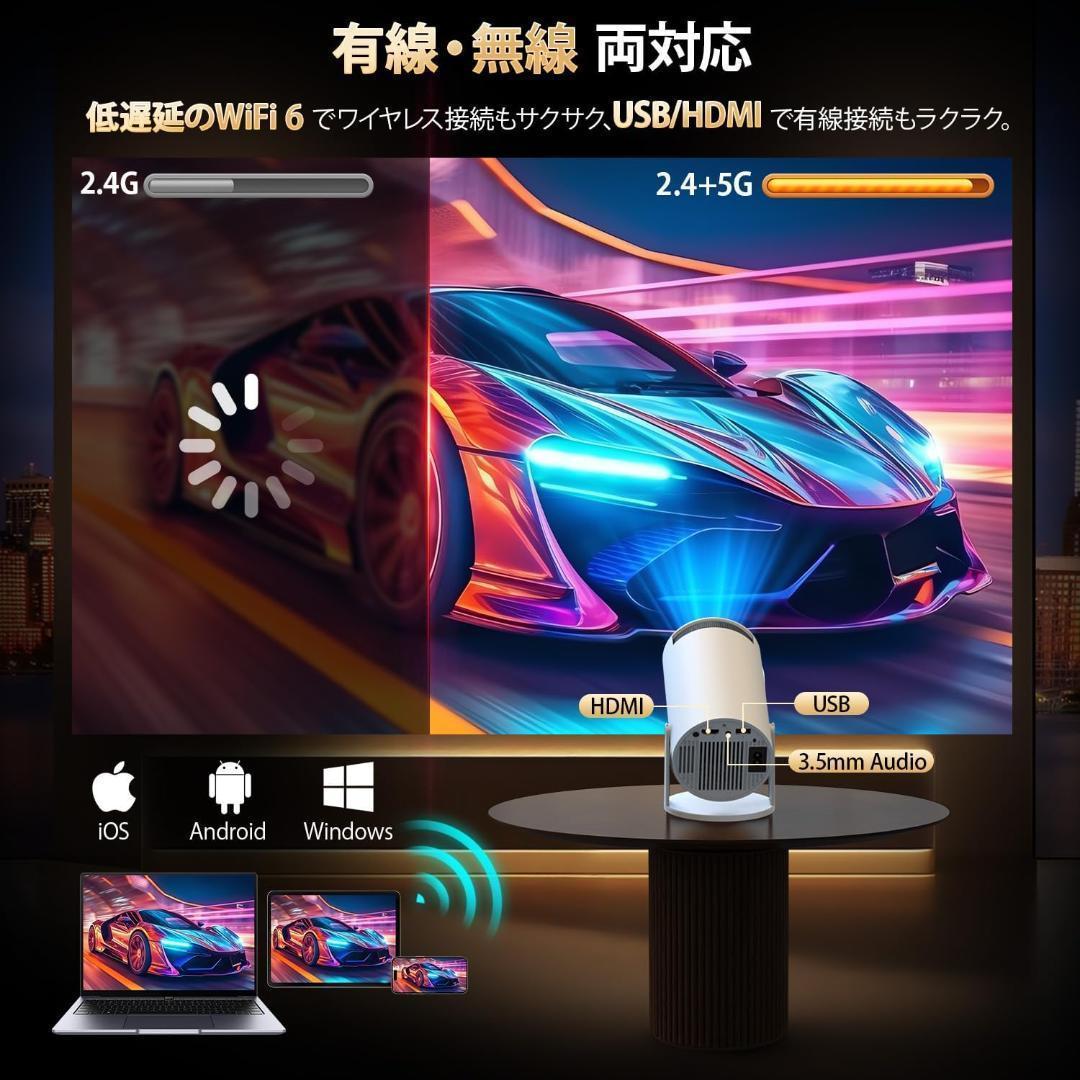 プロジェクター 家庭用 最新進化・Android TV搭載　270°　S989