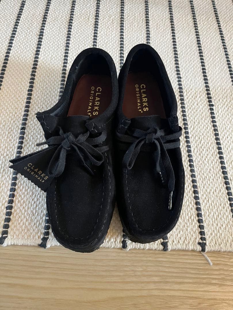 CLARK'S ORIGINAL/ 黒 /モカシン/uk5/ほぼ未使用