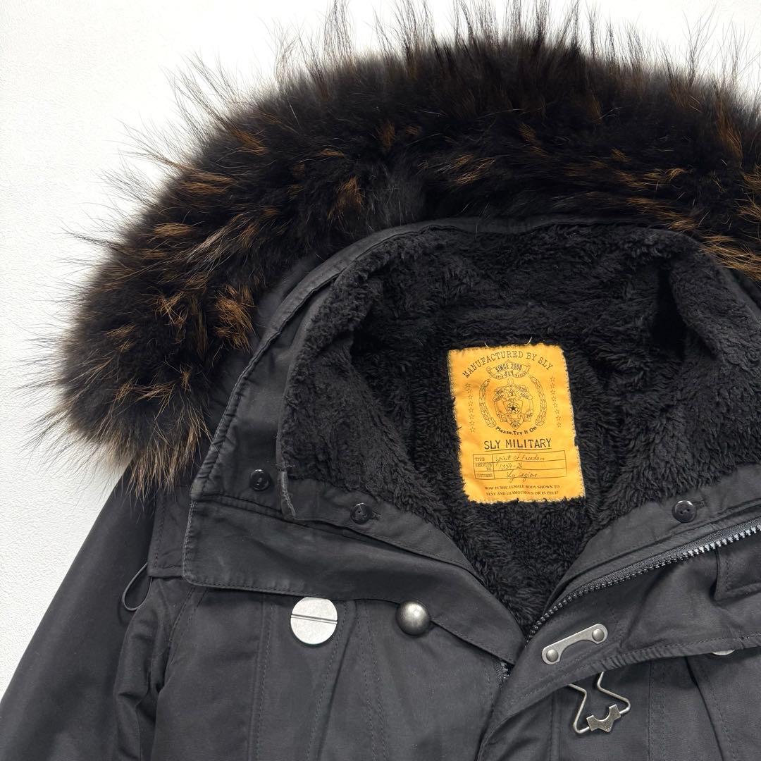 y2k SLY スライ モッズコート ミリタリー N3B 平成 ギャル ブラック