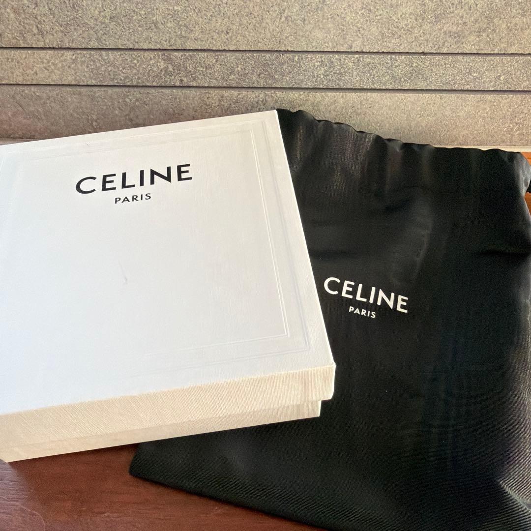 【日曜限定】CELINE ベルト　トリオンフバックルレザーベルトミディアム　75