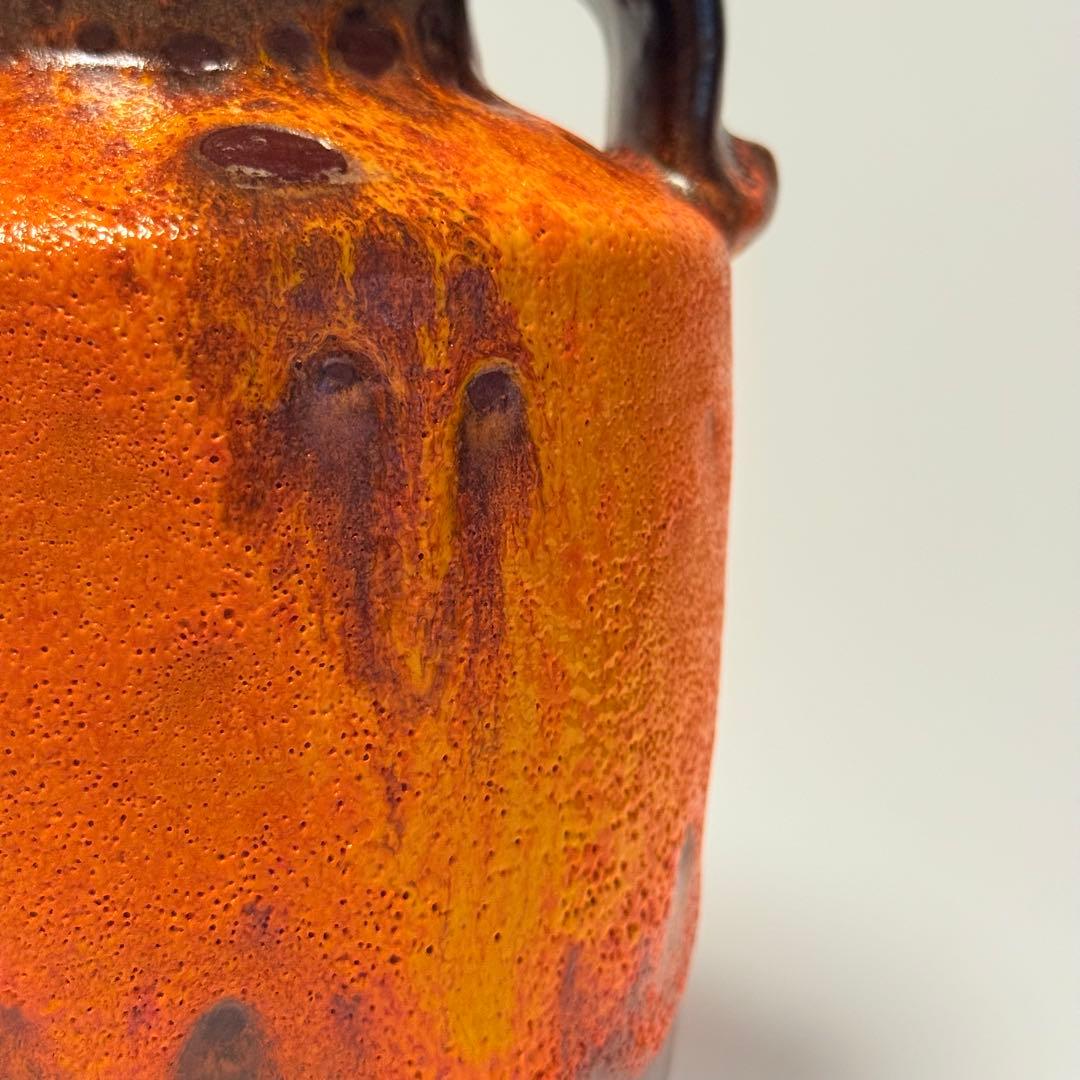 【Carstens】20cm fat lava ファットラバ ビンテージ 花瓶