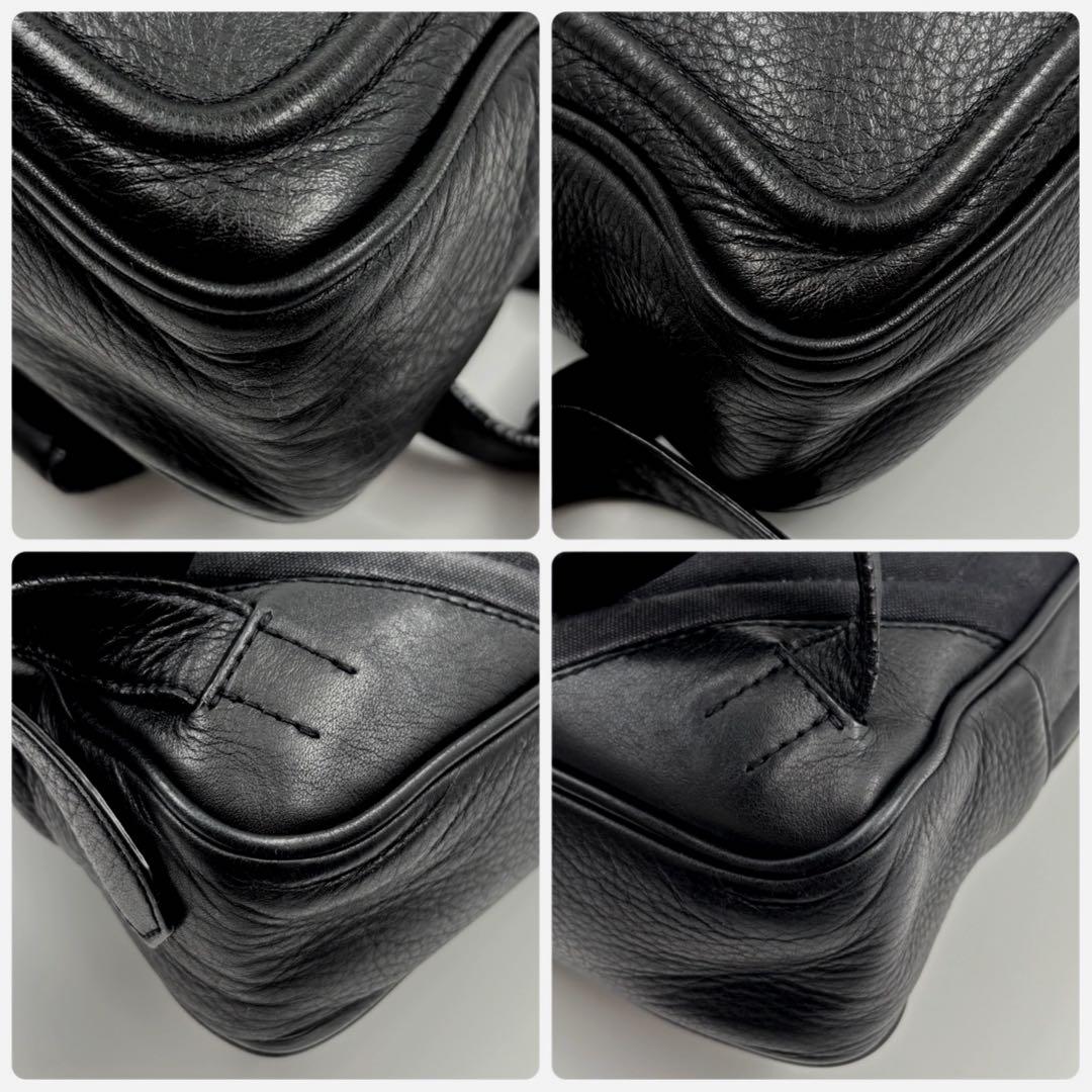 ✨美品✨　objects.io ソフトバックパック ミディアム レザー ブラック