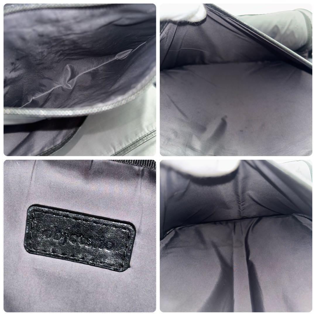 ✨美品✨　objects.io ソフトバックパック ミディアム レザー ブラック