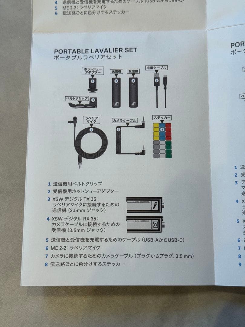Sennheiser XS Wireless Digital ラベリアセット