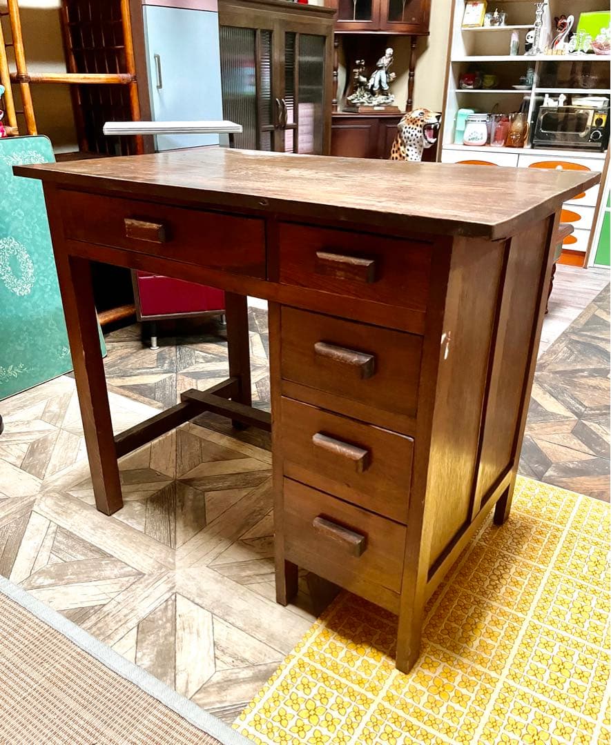 Anny＊学習机 勉強机 古道具 インテリア 昭和レトロ アンティーク