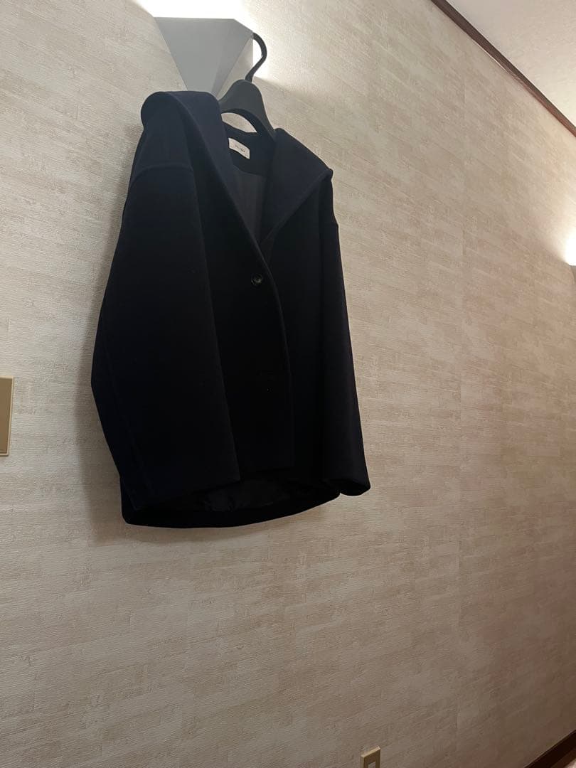 デプレ　ウールダブルモッサフーテッドショートコート♡