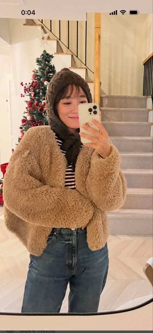 美品☆rosymonsterフワモコハンドニットカーディガン