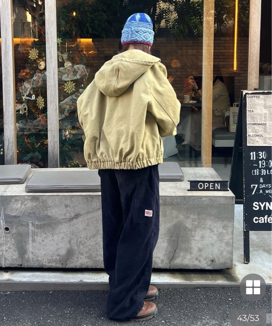 nugu ウォッシングワークハードコットンパーカー bom