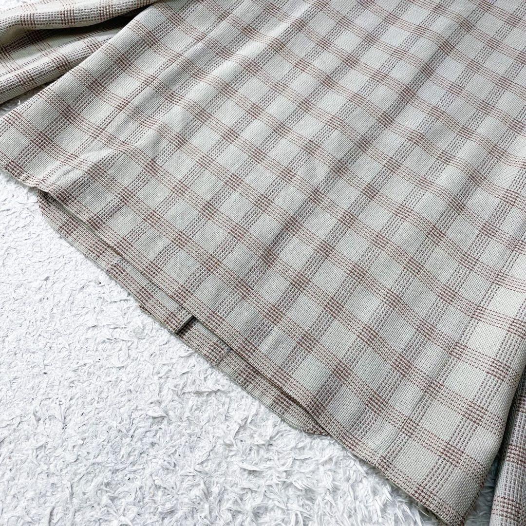 GIVENCHY ジバンシー ノーカラージャケット グレンチェック ヴィンテージ