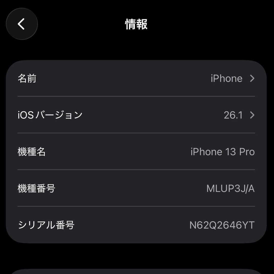 iPhone13Pro シルバー　256GB SIMフリー