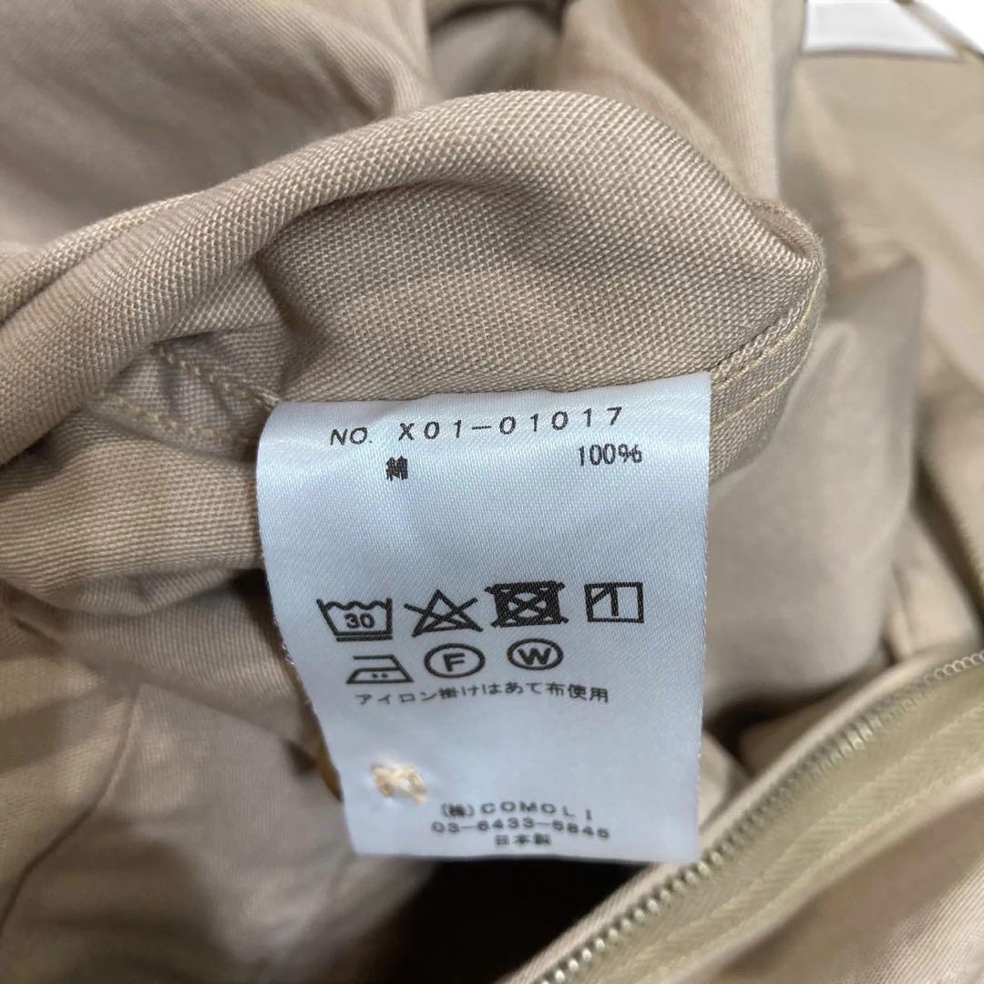 【COMOLI】 コモリ 23SSコットンオールインワン サイズ3