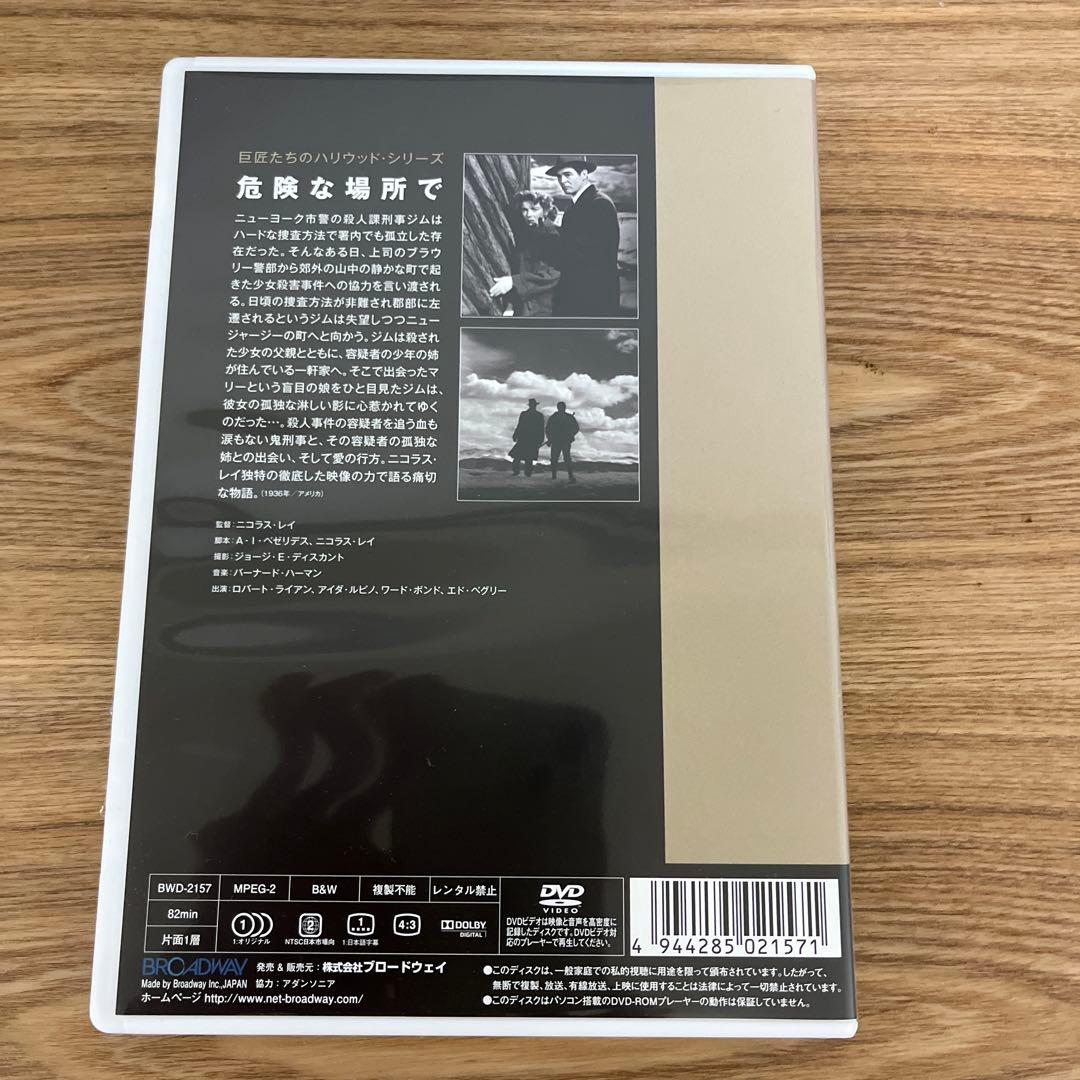 ニコラス・レイ「ビガーザンライフ(黒の報酬)」　「危険な場所で」 DVDセット