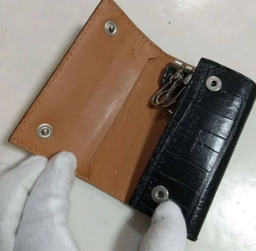 Felisi ブラック レザー キーケース