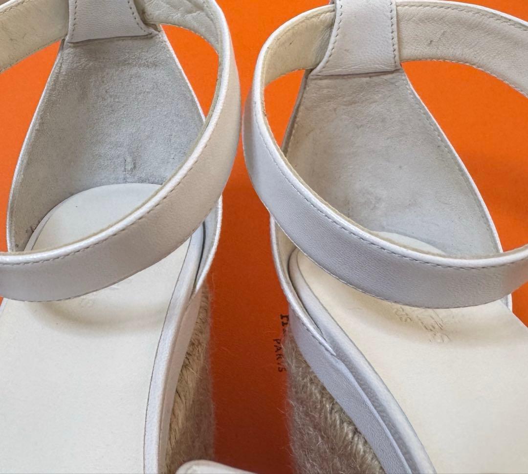 エルメス　HERMES エスパドリーユ エルダ　37