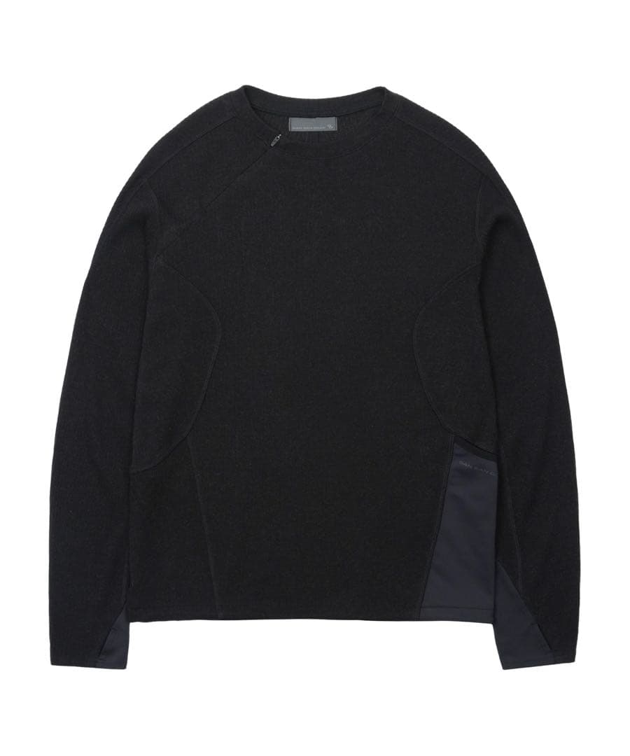 SAN SAN GEAR RIBBED LONG SLEEVES BLACK 黒