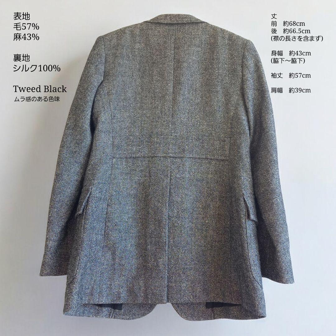 マディソンブルー　ウールリネンツイードジャケット　定価13.2万円　秋冬・春先