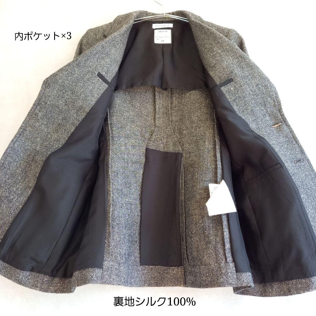 マディソンブルー　ウールリネンツイードジャケット　定価13.2万円　秋冬・春先