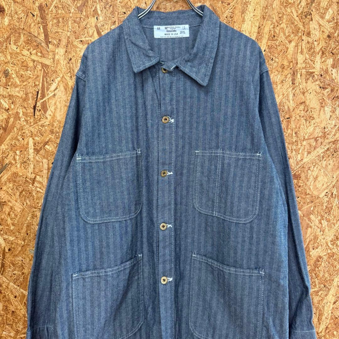 80s UNIVERSAL OVERALL ヘリンボーンカバーオール　XL