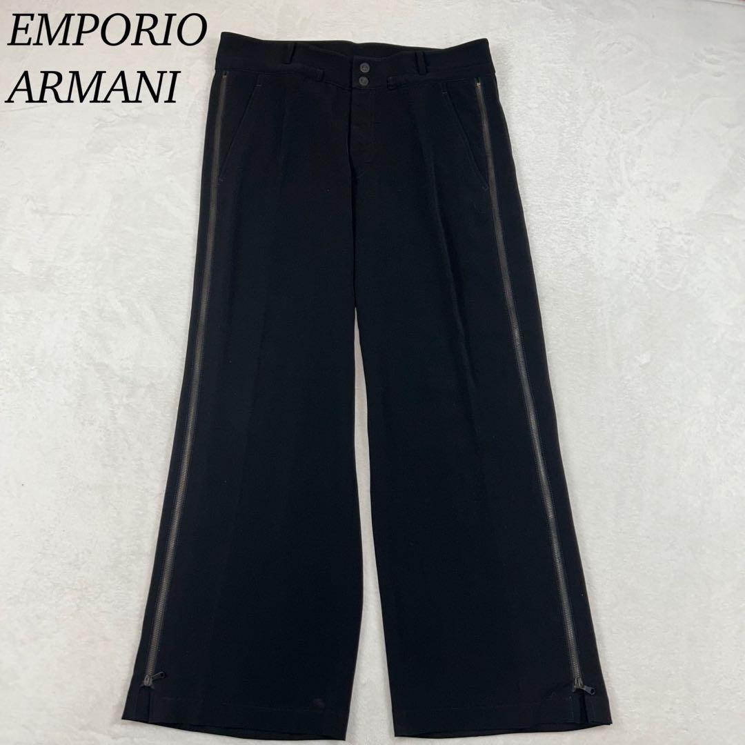 K363 エンポリオアルマーニ ARMANI 50 XL パンツ 黒 メンズ