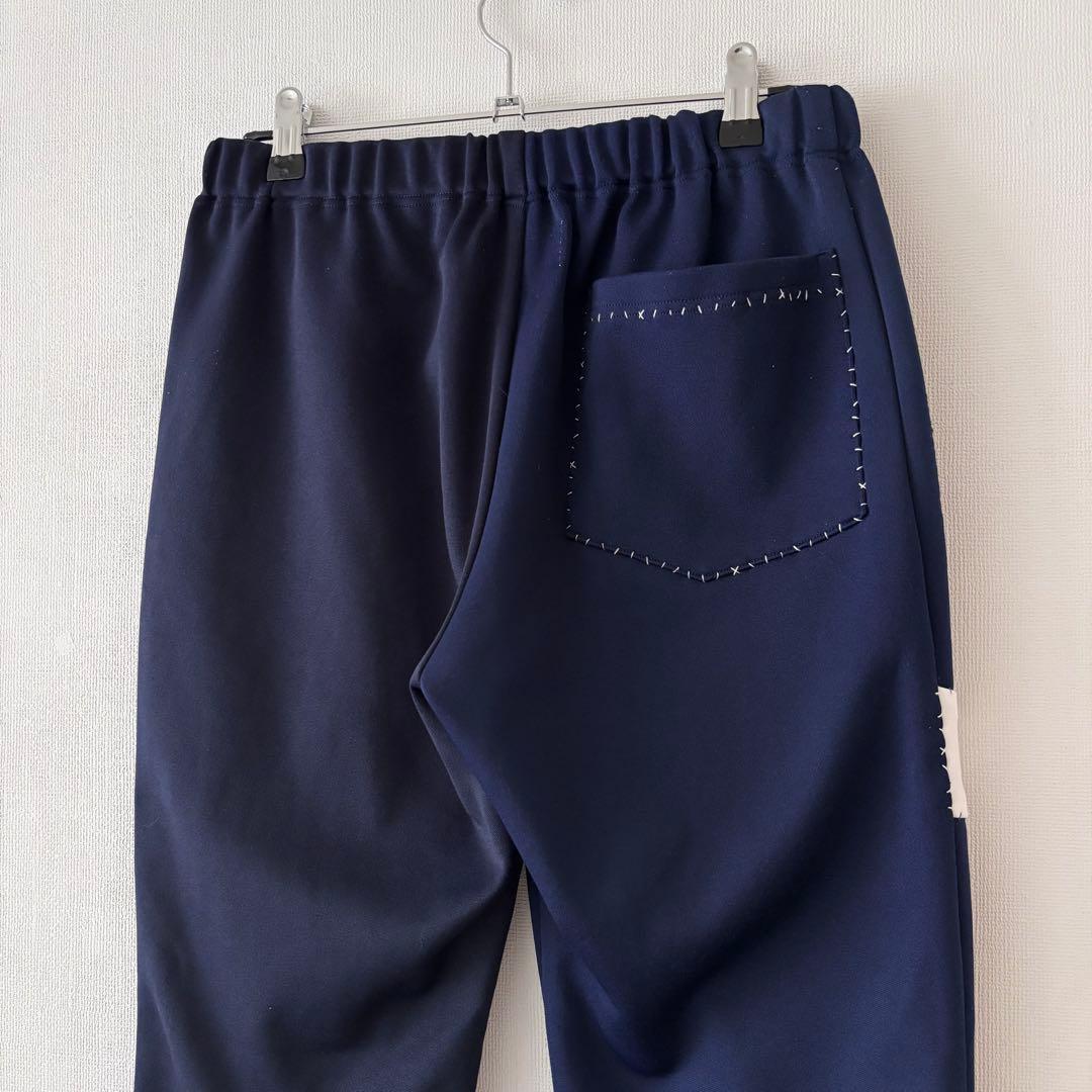 大人気！ keisuke kanda 手縫いの ジャージ 下 紺