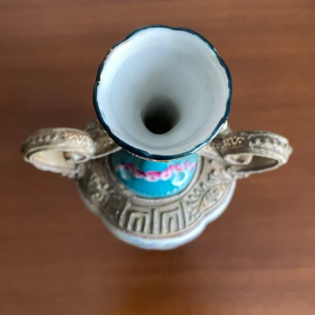 麻*宮様 オールドノリタケ　飾花瓶