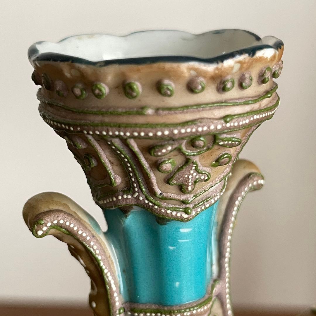 麻*宮様 オールドノリタケ　飾花瓶